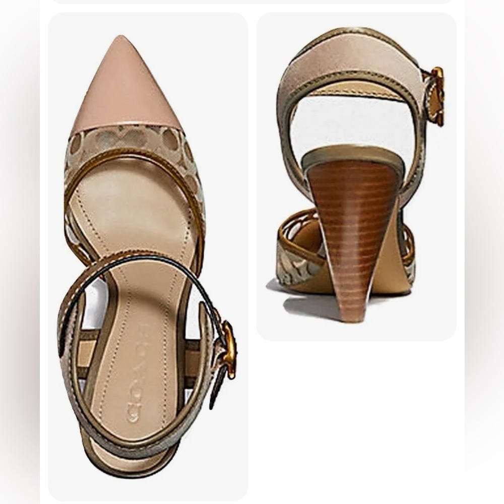 COACH WREN LEATHER PUMP - Picture 4 of 10